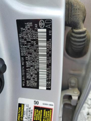 2016 TOYOTA COROLLA L - 2T1BURHE8GC613419