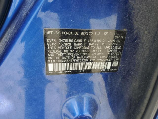 2015 HONDA FIT EX - 3HGGK5H87FM731287