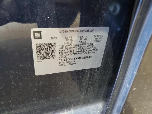 2021 CHEVROLET MALIBU LT - 1G1ZD5STXMF028240