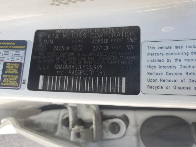 2015 KIA OPTIMA HYB - KNAGN4AD7F5083959