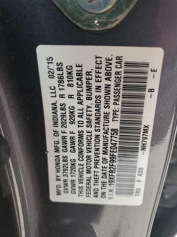 2015 HONDA CIVIC EXL - 19XFB2F99FE047758