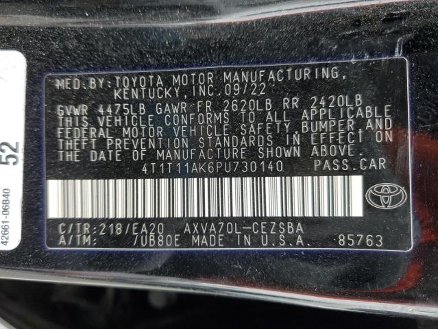 2023 TOYOTA CAMRY SE N - 4T1T11AK6PU730140