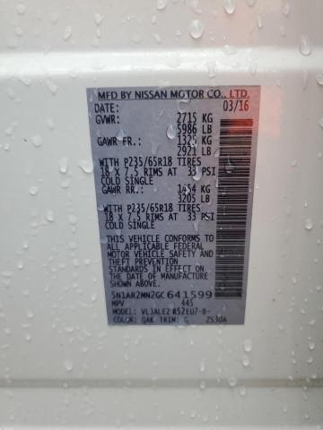 2016 NISSAN PATHFINDER - 5N1AR2MN2GC641599