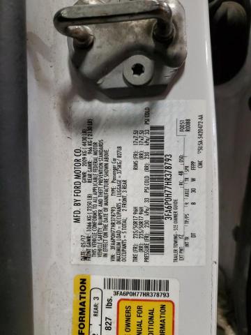 2017 FORD FUSION SE - 3FA6P0H77HR378793