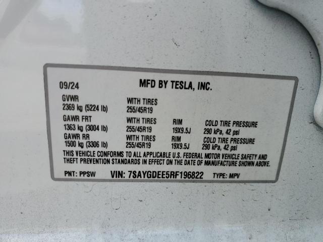 2024 TESLA MODEL Y - 7SAYGDEE5RF196822