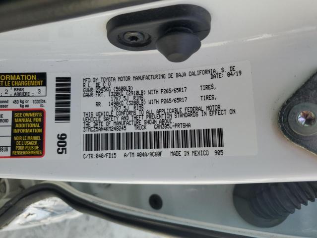 2019 TOYOTA TACOMA DOU - 3TMCZ5AN4KM248245