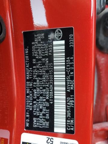 2025 TOYOTA CAMRY XSE - 4T1DBADK3SU015225