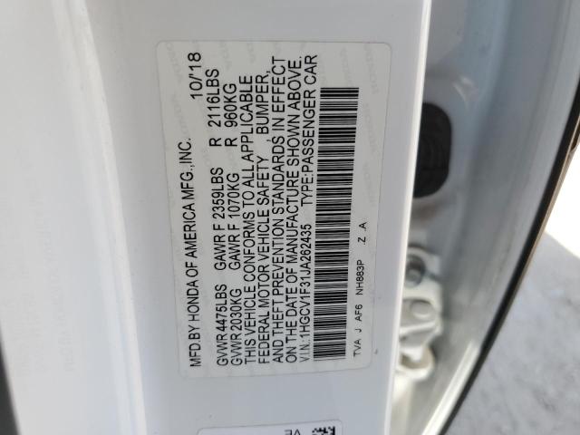2018 HONDA ACCORD SPO - 1HGCV1F31JA262435