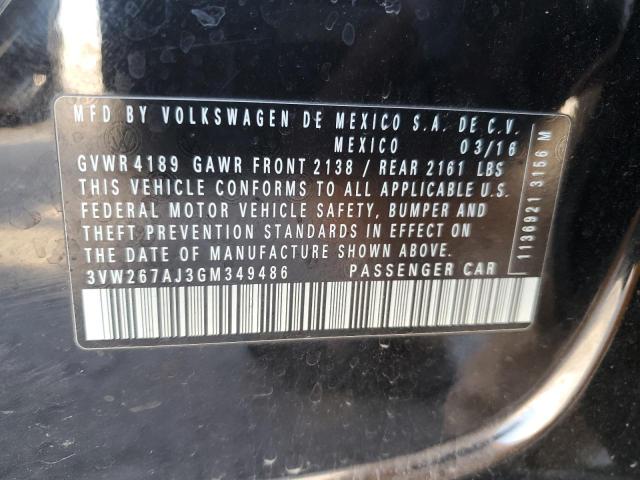 2016 VOLKSWAGEN JETTA S - 3VW267AJ3GM349486