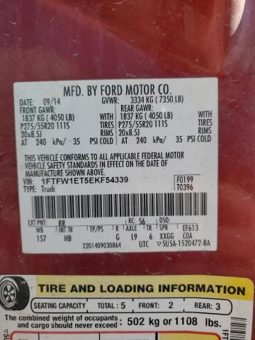 2014 FORD F150 SUPER - 1FTFW1ET5EKF54339