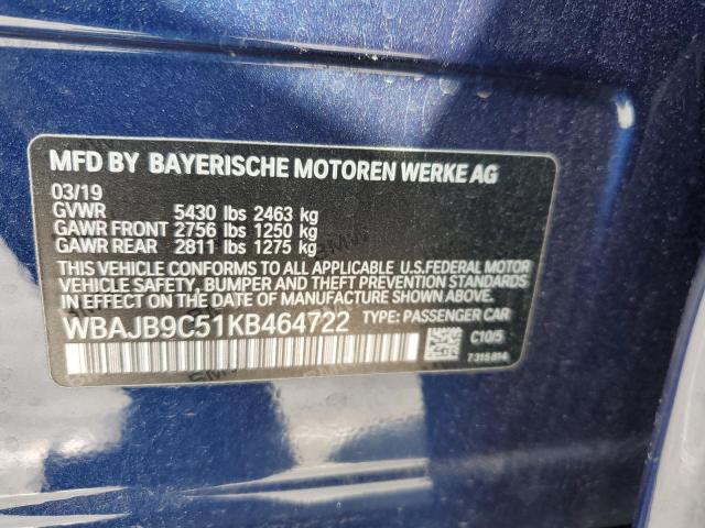 2019 BMW M550XI WBAJB9C51KB464722