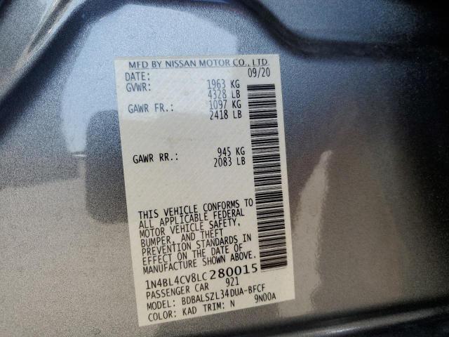 2020 NISSAN ALTIMA SR - 1N4BL4CV8LC280015