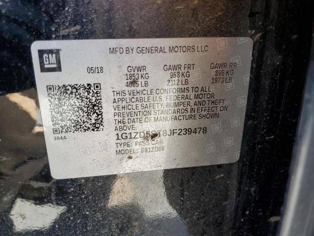2018 CHEVROLET MALIBU LT - 1G1ZD5ST8JF239478