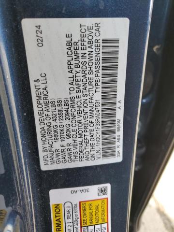 2024 HONDA ACCORD EX 1HGCY1F33RA047531