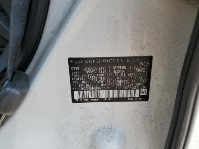 2019 HONDA FIT LX - 3HGGK5H46KM737735