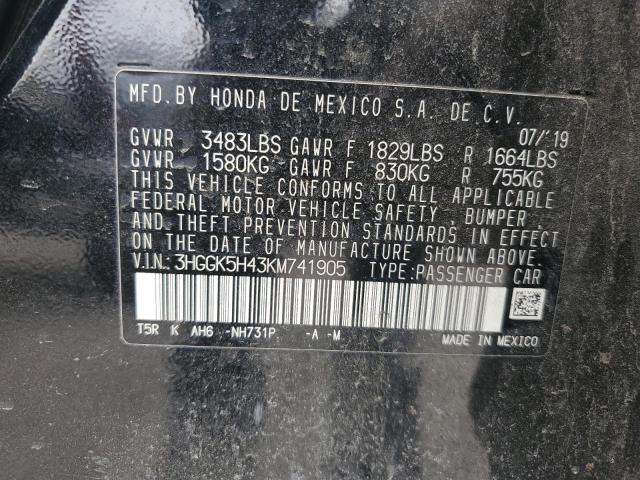 2019 HONDA FIT LX 3HGGK5H43KM741905