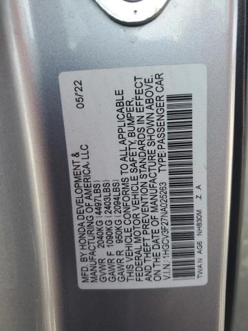 2022 HONDA ACCORD HYB 1HGCV3F27NA025263