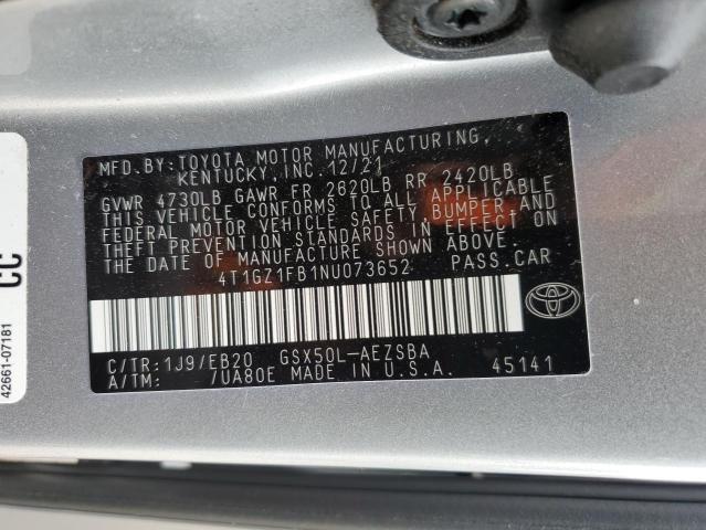2022 TOYOTA AVALON TOU 4T1GZ1FB1NU073652