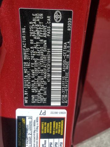 2015 TOYOTA CAMRY LE - 4T1BF1FK3FU990791