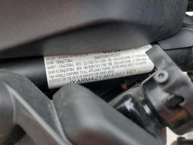 2024 YAMAHA MTM690 JYARM42Y3RA001197