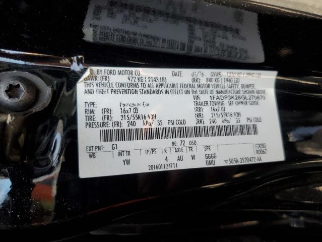 2016 FORD FOCUS SE - 1FADP3K26GL270670