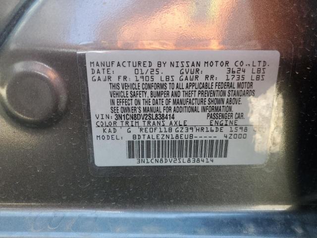 2025 NISSAN VERSA S - 3N1CN8DV2SL838414