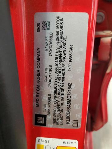 2021 CHEVROLET SPARK 1LT - KL8CD6SA6MC721642