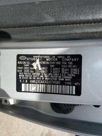 2016 HYUNDAI TUCSON LIM - KM8J3CA43GU074560