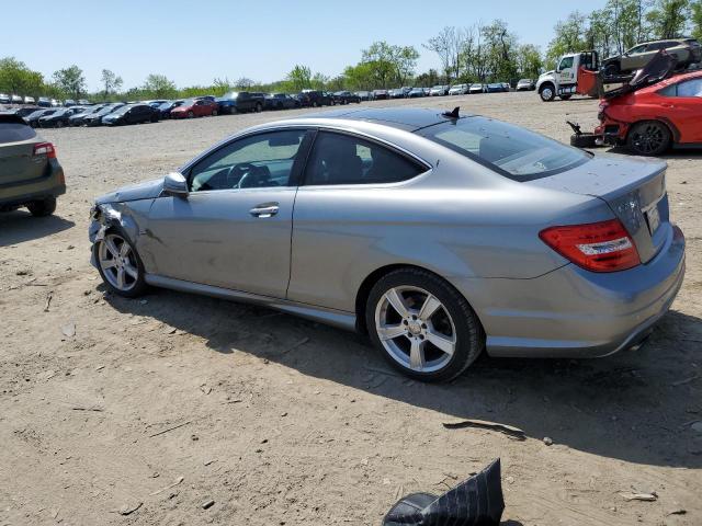 Vin: wddgj4hbxcf911680, lot: 54434605, mercedes-benz c-class 250 20122