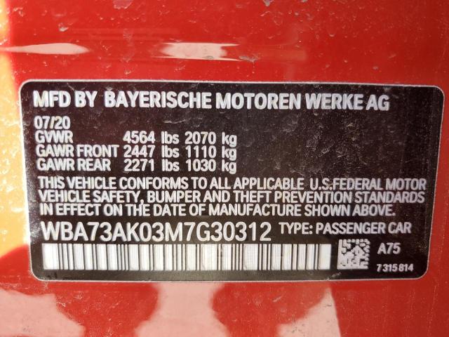 2021 BMW 228XI - WBA73AK03M7G30312