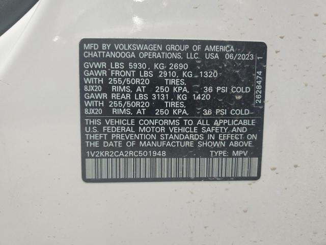 2024 VOLKSWAGEN ATLAS SE 1V2KR2CA2RC501948