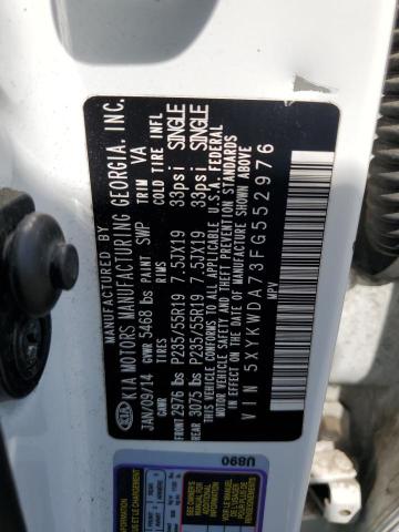 2015 KIA SORENTO SX - 5XYKWDA73FG552976