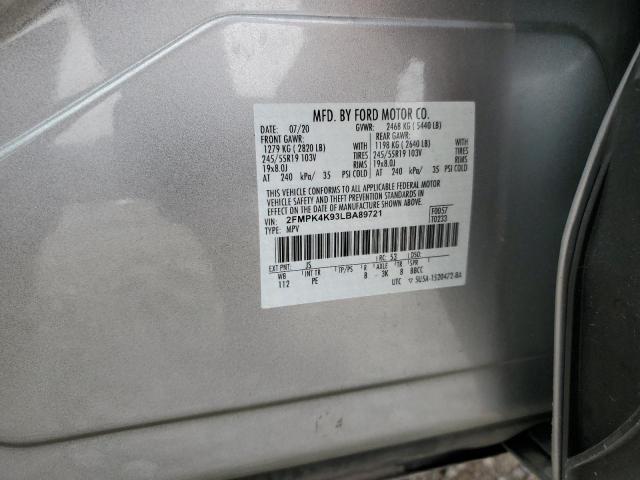 2020 FORD EDGE TITAN - 2FMPK4K93LBA89721