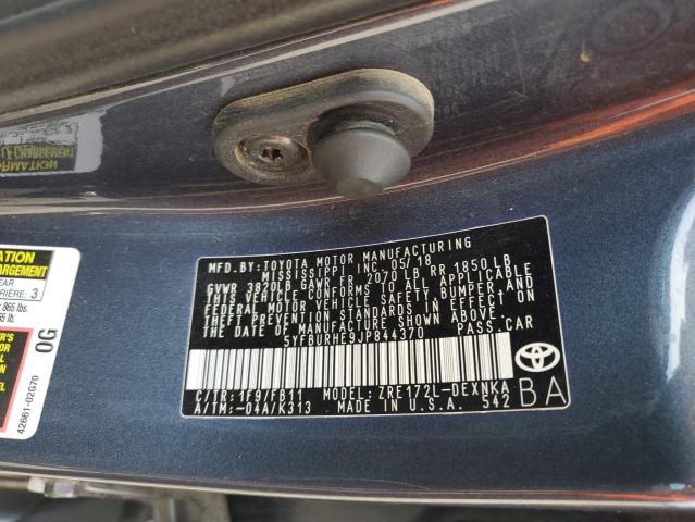 2018 TOYOTA COROLLA L - 5YFBURHE9JP844370