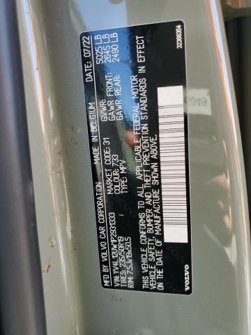 2023 VOLVO XC40 PLUS YV4L12UW1P2931333