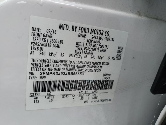 2018 FORD EDGE SEL - 2FMPK3J92JBB66653