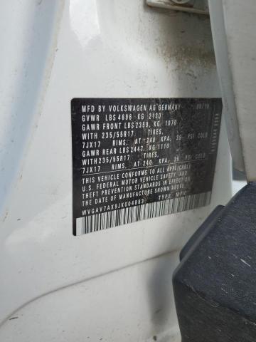 2018 VOLKSWAGEN TIGUAN LIM WVGAV7AX9JK004883