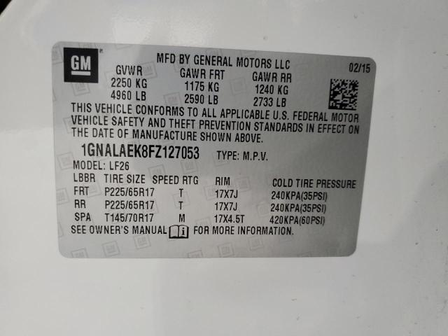 2015 CHEVROLET EQUINOX LS - 1GNALAEK8FZ127053