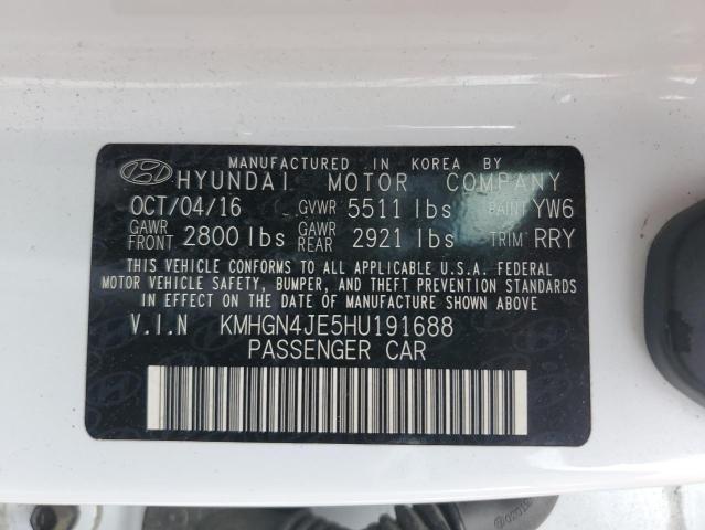 2017 GENESIS G80 - KMHGN4JE5HU191688