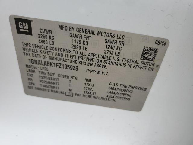 2015 CHEVROLET EQUINOX LS - 1GNALAEK1FZ105928