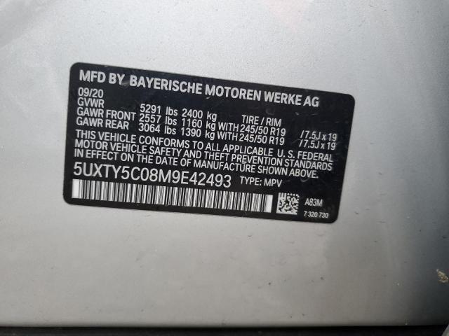 2021 BMW X3 XDRIVE3 - 5UXTY5C08M9E42493