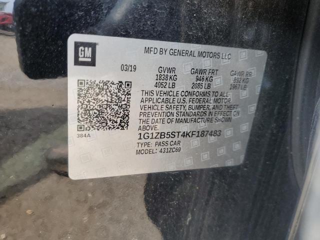 2019 CHEVROLET MALIBU LS - 1G1ZB5ST4KF187483