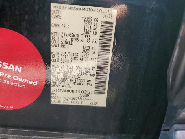 2018 NISSAN MURANO S 5N1AZ2MH0JN150261