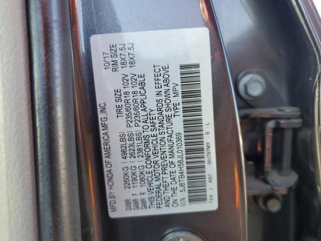 2018 ACURA RDX TECHNO - 5J8TB4H58JL010369
