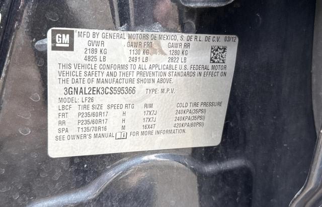 3gnal2ek3cs595366 - 2012 Chevrolet captiva sport - #53100785