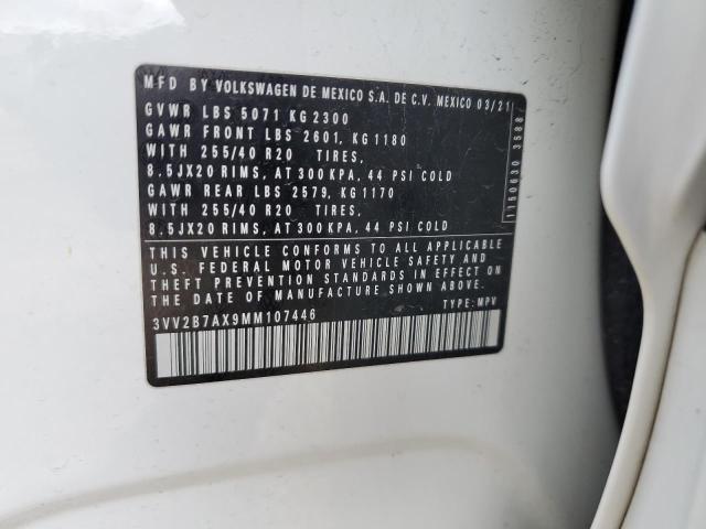 2021 VOLKSWAGEN TIGUAN SE - 3VV2B7AX9MM107446