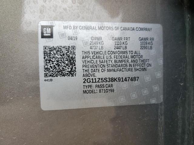2019 CHEVROLET IMPALA LT - 2G11Z5S38K9147487