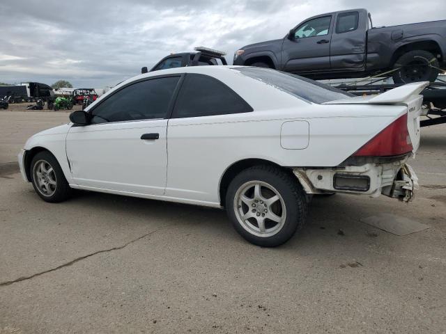 HONDA CIVIC LX 2001 white  gas 1HGEM225X1L023950 photo #3