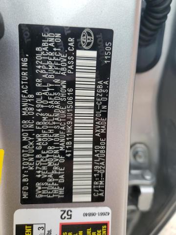 2018 TOYOTA CAMRY L - 4T1B11HK9JU150616