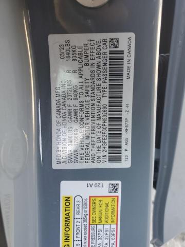 2023 HONDA CIVIC SPOR - 2HGFE2F50PH532690